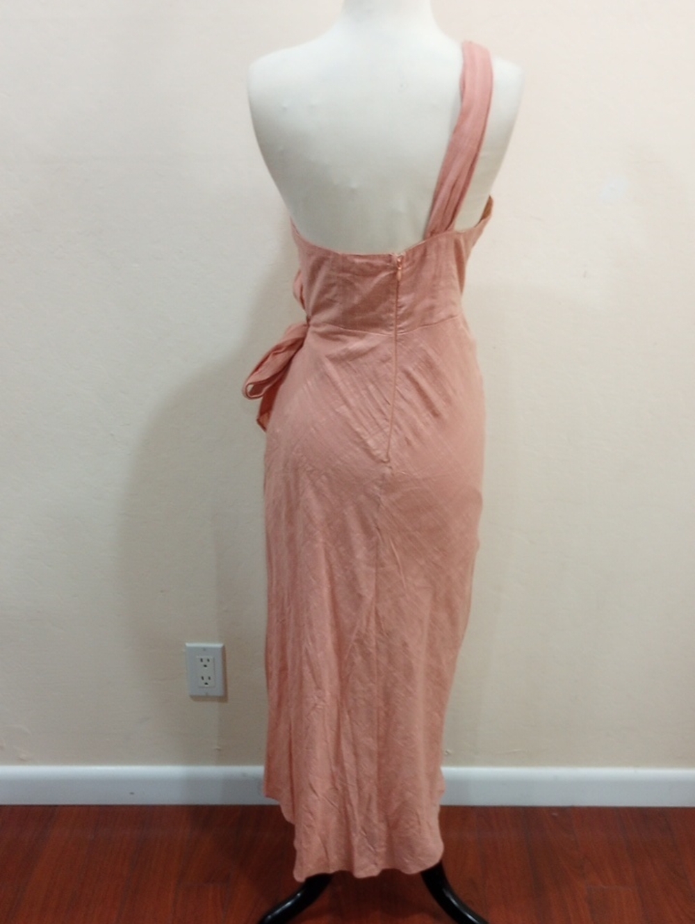 Hello Molly Golden Vibes Blush Faux Wrap Midi Dress, Size M - NWT! - Picture 10 of 16
